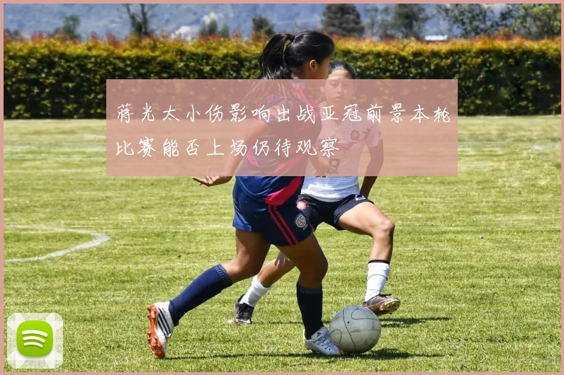 蒋光太小伤影响出战亚冠前景本轮比赛能否上场仍待观察
