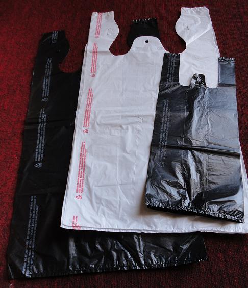 (image for) 12x7x22 16micron "Black" T-shirt bag (430pcs)