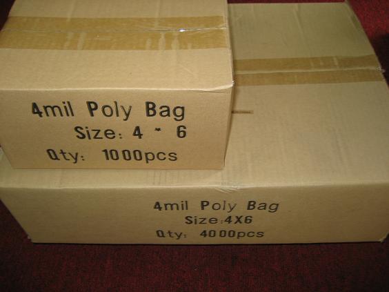 (image for) 4x6 4mil clear flat poly bag (1000pcs)