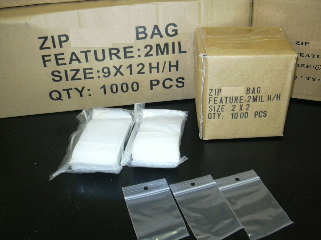 (image for) 9x12 2mil clear hang hole reclosable bag (1000pcs)